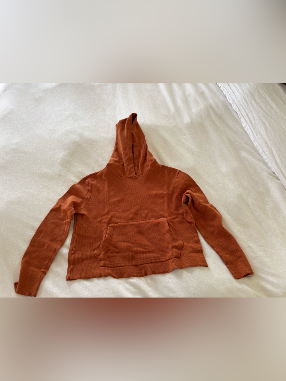 Pact Organic Cotton Women’s Rust Hoodie Sweater - Lightweight Pullover